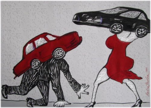 Cartoon: Accident (medium) by galina_pavlova tagged relationships