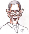 Cartoon: Obama (small) by Strassengalerie tagged barack,obama,president