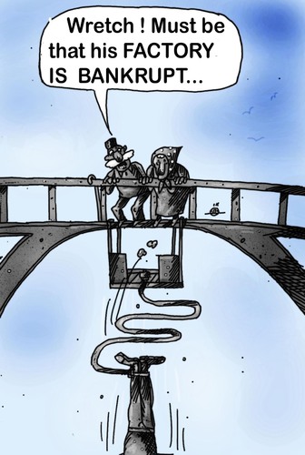 Cartoon: banji jumping (medium) by drljevicdarko tagged comment