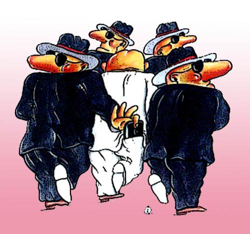 Cartoon: body guards (medium) by drljevicdarko tagged body,guards