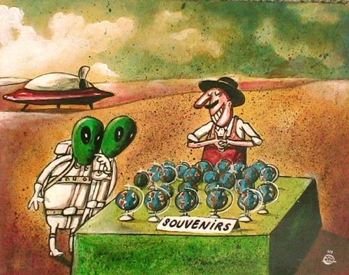Cartoon: souvenirs (medium) by drljevicdarko tagged souvenirs