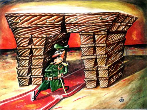 Cartoon: triumf (medium) by drljevicdarko tagged triumf