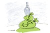 Cartoon: Fortune Island (small) by Herme tagged money,banker,gain