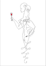 Cartoon: olivia drink (small) by Herme tagged drink,vine