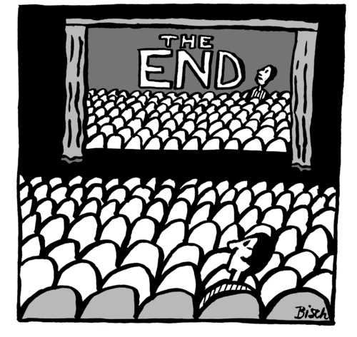 Cartoon: Kino Ende (medium) by BiSch tagged kino,cinema,end,ende,film,kinosaal,publikum,kino,ende,film,kinosaal,publikum
