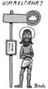 Cartoon: Himmelfahrt (small) by BiSch tagged jesus,himmelfahrt,ascension,christ,bus,stop,heaven,haltestelle,warten,waiting