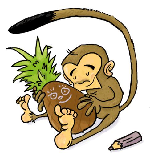 Cartoon: Verbotene Liebe (medium) by Grabowski84 tagged monkey,love,fantasy