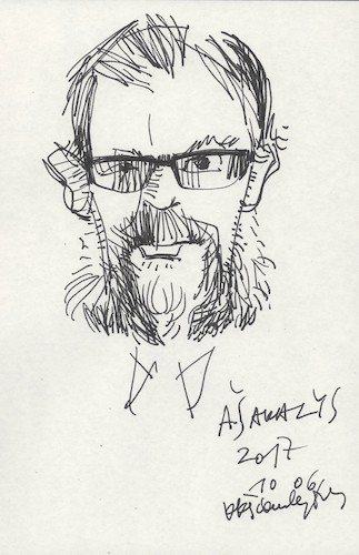Cartoon: Antanas Sakalys (medium) by Kestutis tagged sketch,kestutis,lithuania