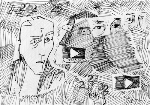 Cartoon: Automatic drawing 8 (medium) by Kestutis tagged sketch,youtube,drawing,automatic,war,krieg,russia,russland,ukraine,kestutis,lithuania