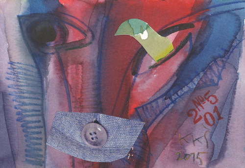 Cartoon: Falcon eye but lips locked (medium) by Kestutis tagged dada,postcard,kestutis,lithuania,falcon,eye,lips