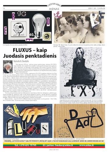 Cartoon: FLUXUS - like Black Friday (medium) by Kestutis tagged newspaper,fluxus,george,maciunas,kestutis,lithuanis