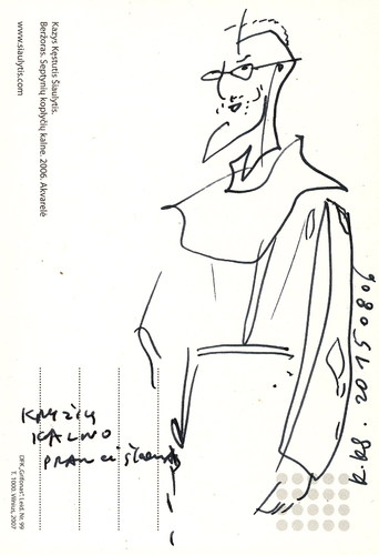 Cartoon: Franciscan. Sketch (medium) by Kestutis tagged franciscan,sketch,kestutis,lithuania