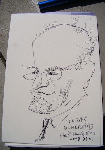Cartoon: Juozas Kundrotas (medium) by Kestutis tagged sketch,kestutis,lithuania