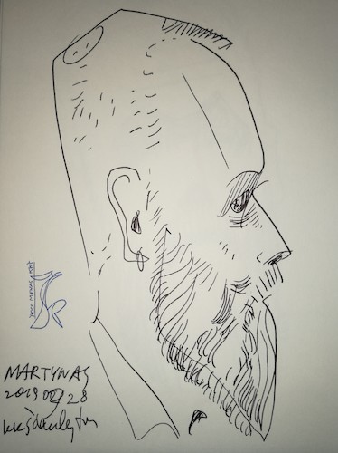 Cartoon: Martynas Starkus (medium) by Kestutis tagged sketch,kestutis,lithuania