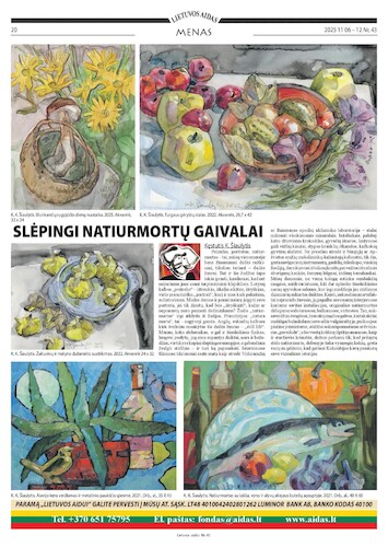 Cartoon: Mysterious still life creatures (medium) by Kestutis tagged causerie,newspaper,art,kunst,kestutis,lithuania