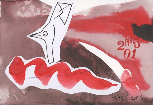 Cartoon: New air mail (medium) by Kestutis tagged dada,postcard,kestutis,lithuania,air,mail