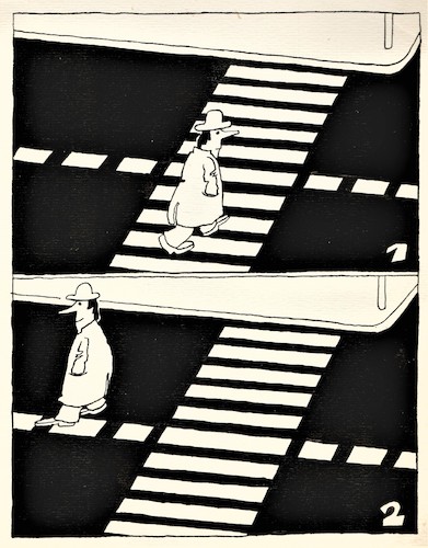 Cartoon: New turn (medium) by Kestutis tagged kestutis,lithuania,turn,road