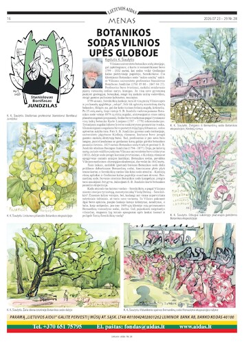 Cartoon: Old Botanical Garden (medium) by Kestutis tagged newspaper,ecology,nature,causerie,kestutis,lithuania,art,kunst