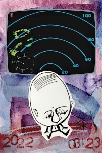 Cartoon: Putins neurological disorder 3 (medium) by Kestutis tagged putin,war,russia,russland,ukraine,dada,postcard,kestutis,lithuania