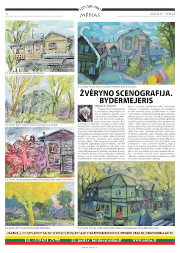 Cartoon: Scenography of the city district (medium) by Kestutis tagged biedermeier,city,oil,painting,causerie,newspaper,art,kunst,kestutis,lithuania,vilnius,text,news
