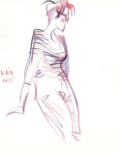 Cartoon: Sketch. Artist and model 9 (medium) by Kestutis tagged sketch,artist,model,kestutis,lithuania