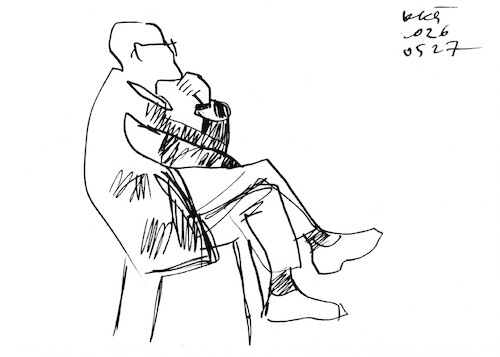 Cartoon: Sketches of one meeting (medium) by Kestutis tagged sketch,meeting,kestutis,lithuania