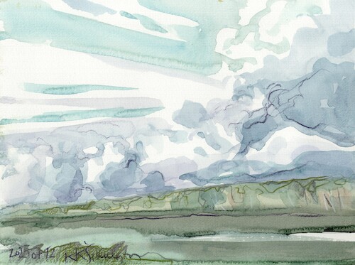 Cartoon: Summer by the lake 2 (medium) by Kestutis tagged summer,lake,kestutis,lithuania,art,kunst