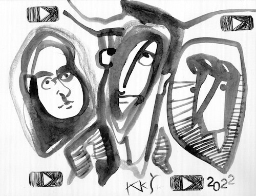 Cartoon: Youtube metamorphosis (medium) by Kestutis tagged youtube,metamorphosis,kestutis,lithuania