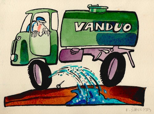 Cartoon: An incident (medium) by Kestutis tagged incident,water,kestutis,lithuania