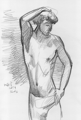 Cartoon: Artist and model today 3 (medium) by Kestutis tagged artist,model,today,sketch,kestutis,lithuania