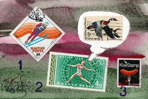 Cartoon: Black humor. Hunting (medium) by Kestutis tagged black,humor,hunting,comics,postage,stamp,kestutis,lithuania,briefmarke