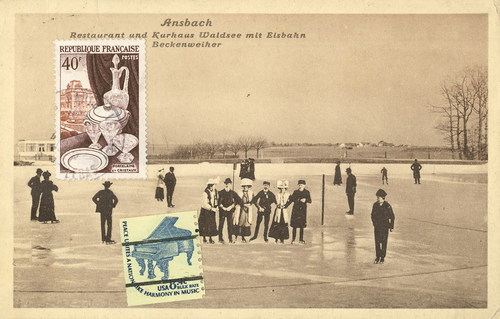 Cartoon: Blues on the ice. Comic strip (medium) by Kestutis tagged blues,ice,postage,stamps,postcard,kestutis,lithuania,winter,vacations