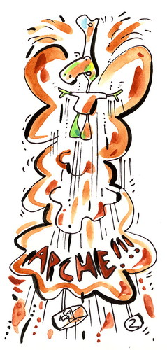 Cartoon: CACAOMAN (medium) by Kestutis tagged batman,schmetterling,butterfly,adventures,lithuania,siaulytis,kestutis,chef,turtle,animal,comic,kitchen,strip,man,cacao,pirate
