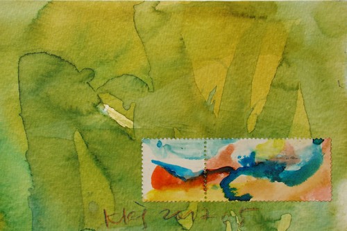Cartoon: Lake flora (medium) by Kestutis tagged flora,dada,postcard,kestutis,lithuania,mail,art