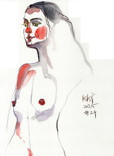 Cartoon: Quick drawings 7 (medium) by Kestutis tagged quick,drawing,nude,art,kunst,sketch,kestutis,lithuania
