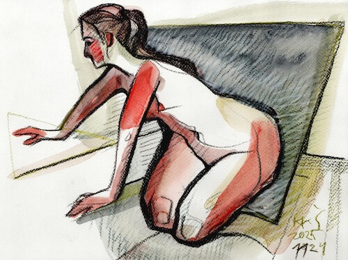Cartoon: Quick drawings 7 (medium) by Kestutis tagged quick,drawing,nude,art,kunst,sketch,kestutis,lithuania