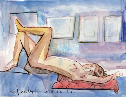 Cartoon: Quick drawings 9 (medium) by Kestutis tagged quick,drawing,nude,art,kunst,sketch,kestutis,lithuania