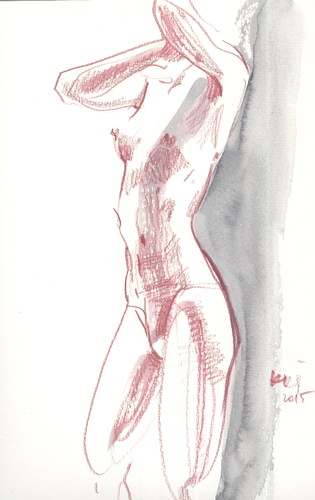 Cartoon: Sketch. Artist and model 7 (medium) by Kestutis tagged sketch,artist,model,kestutis,lithuania