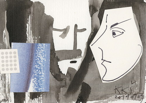 Cartoon: Sketch. Profile 2 (medium) by Kestutis tagged sketch,profile,portrait,postcard,kestutis,lithuania