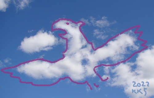 Cartoon: Summer clouds. Griffon (medium) by Kestutis tagged summer,cloud,griffon,kestutis,lithuania,observagraphics