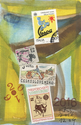 Cartoon: Transport history today (medium) by Kestutis tagged dada,postcard,italy,election,politics,kestutis,lithuania,postage,stamps,comic,transport,history,today