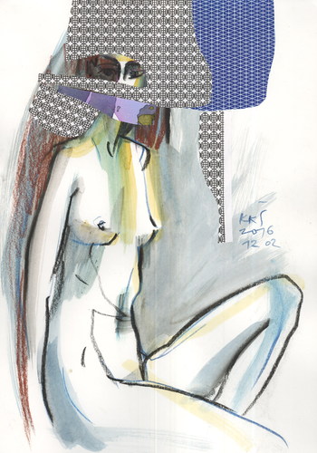 Cartoon: Two DADA Sketch (medium) by Kestutis tagged dada,sketch,style,hat,lady,kestutis,lithuania