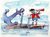 Cartoon: A ship captain with character (small) by Kestutis tagged ship,captain,pirate,anchor,character,kestutis,lithuania