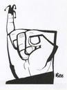 Cartoon: ABOUT HUMOR (small) by Kestutis tagged humour fist fingers kestutis sluota