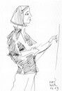 Cartoon: Artists and models. Sketches 9 (small) by Kestutis tagged sketch,art,kunst,kestutis,lithuania,model