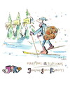 Cartoon: Basketball and Biathlon (small) by Kestutis tagged sport basketball winter kestutis lithuania