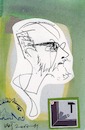 Cartoon: Dmitrij Gutov (small) by Kestutis tagged sketch postcard kestutis lithuania dada art kunst