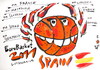 Cartoon: EuroBasket Champions - Spain (small) by Kestutis tagged basketball,sports,spain,champions,bitter,pepper