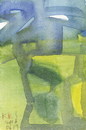 Cartoon: Green man (small) by Kestutis tagged green,man,dada,postcard,postage,stamps,comic,portrait,nature,kestutis,lithuania,artt,kunst