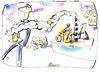 Cartoon: IN THE BAR (small) by Kestutis tagged bar,beer,foam,bierschaum,bier
